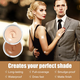 Pasobass color matching palette with two shades for precise blending.