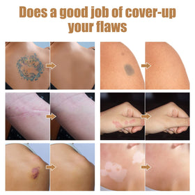 Pasobass application on face and body; versatile coverage for events.