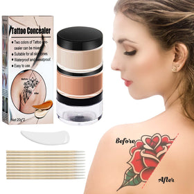 Pasobass Tattoo Cover Up packaging; compact, travel-ready concealment tool.