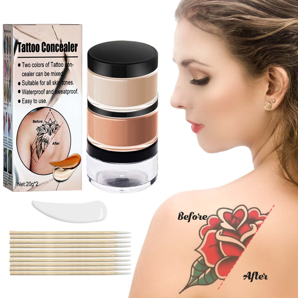 Pasobass Tattoo Cover Up packaging; compact, travel-ready concealment tool.