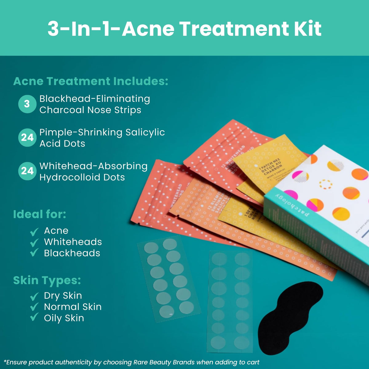 Patchology Breakout Box face pimple patches cover blemishes for a smoother look.