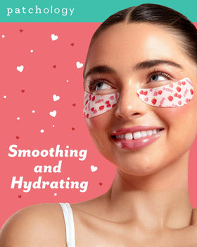Patchology Eye Want Candy hydrogel patches close-up, delivering soothing hydration to under-eye skin