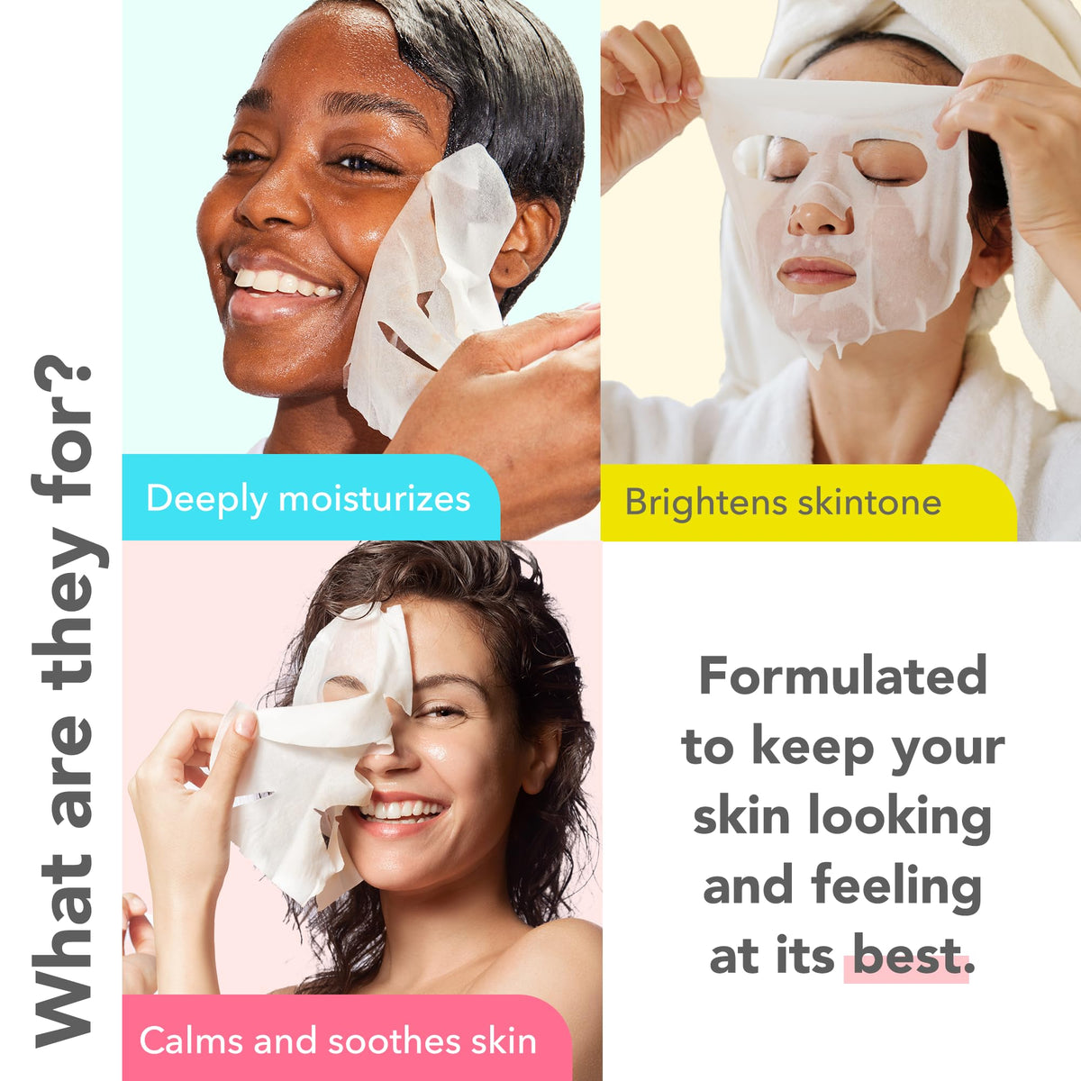 Patchology hydrating mask with hyaluronic acid for soft, plump skin
