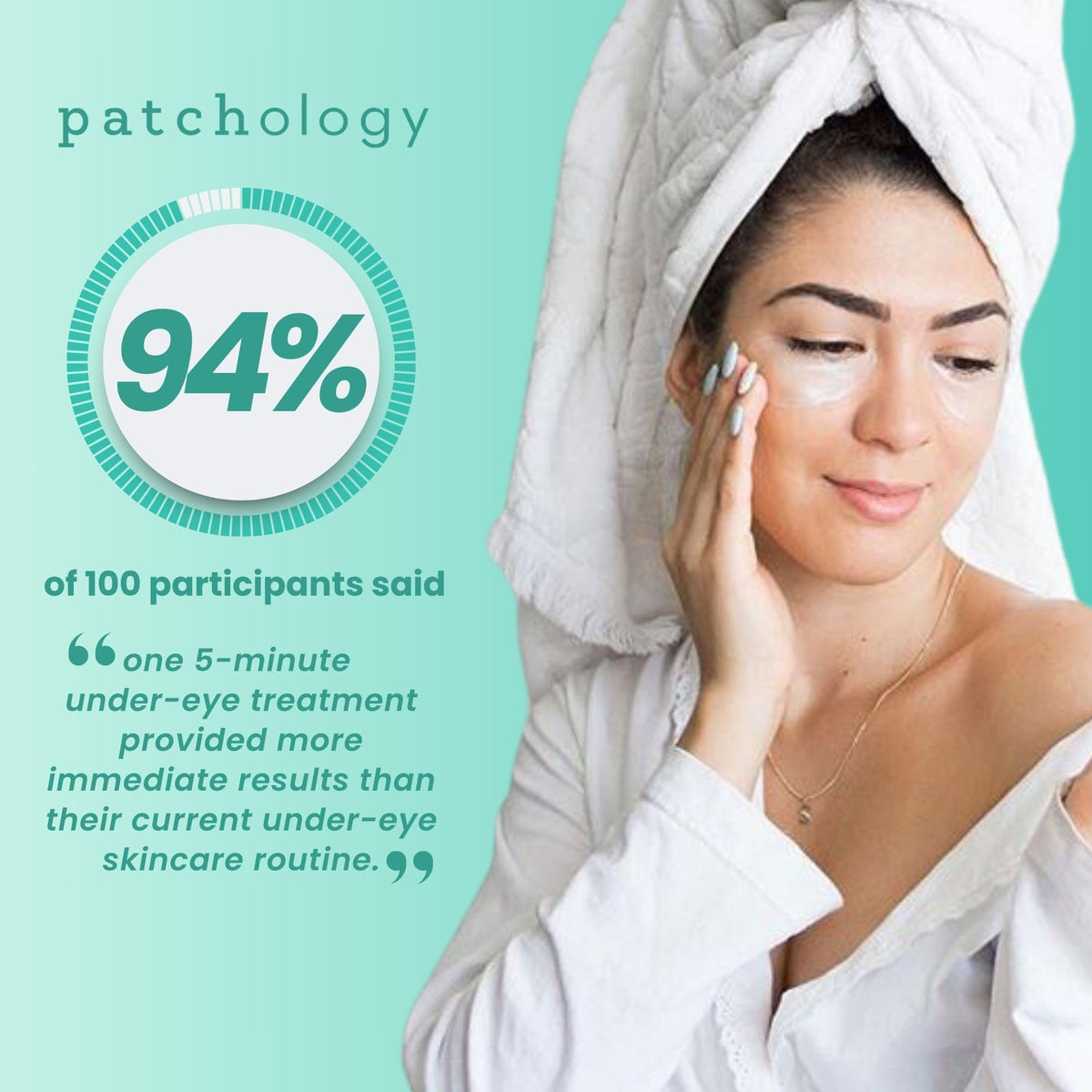 Patchology masks with Portulaca Oleracea extract for vitamin-rich under-eye care.