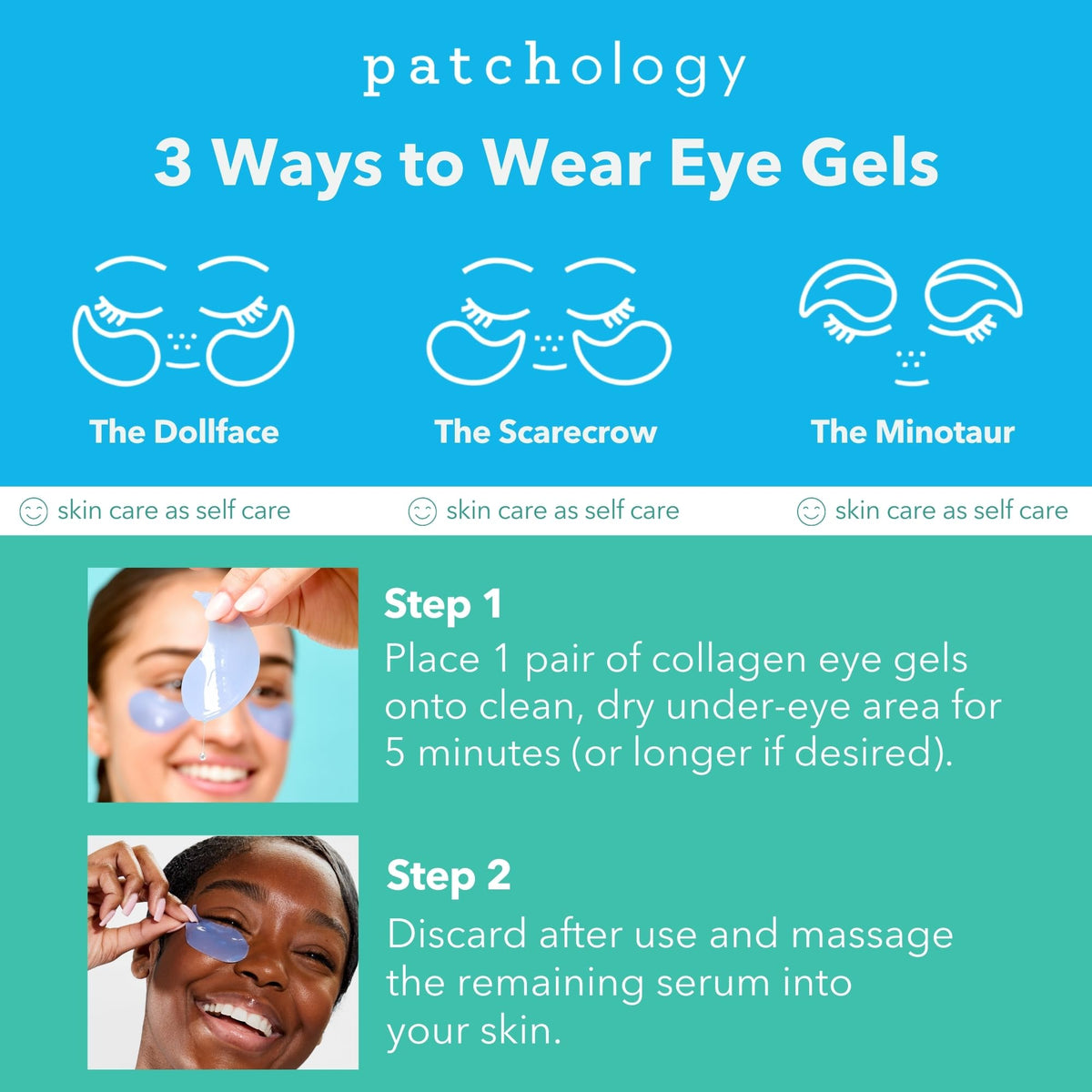 Patchology Serve Chilled On Ice eye masks highlight Cloudberry Oil and Bakuchiol ingredients.