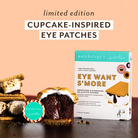Patchology Sprinkles Eye Want S’more patches close-up with hydrating formula.