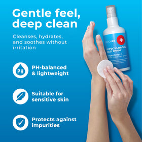Close-up of PatchRx label highlighting alcohol-free, non-drying formula
