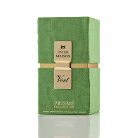 Patek Maison Prisme Vert packaging image with eco-conscious presentation