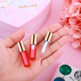 Patelai 100-piece clear lip gloss tube set for versatile use.