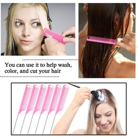 Patelai anti-static comb helps reduce frizz during styling and coloring.