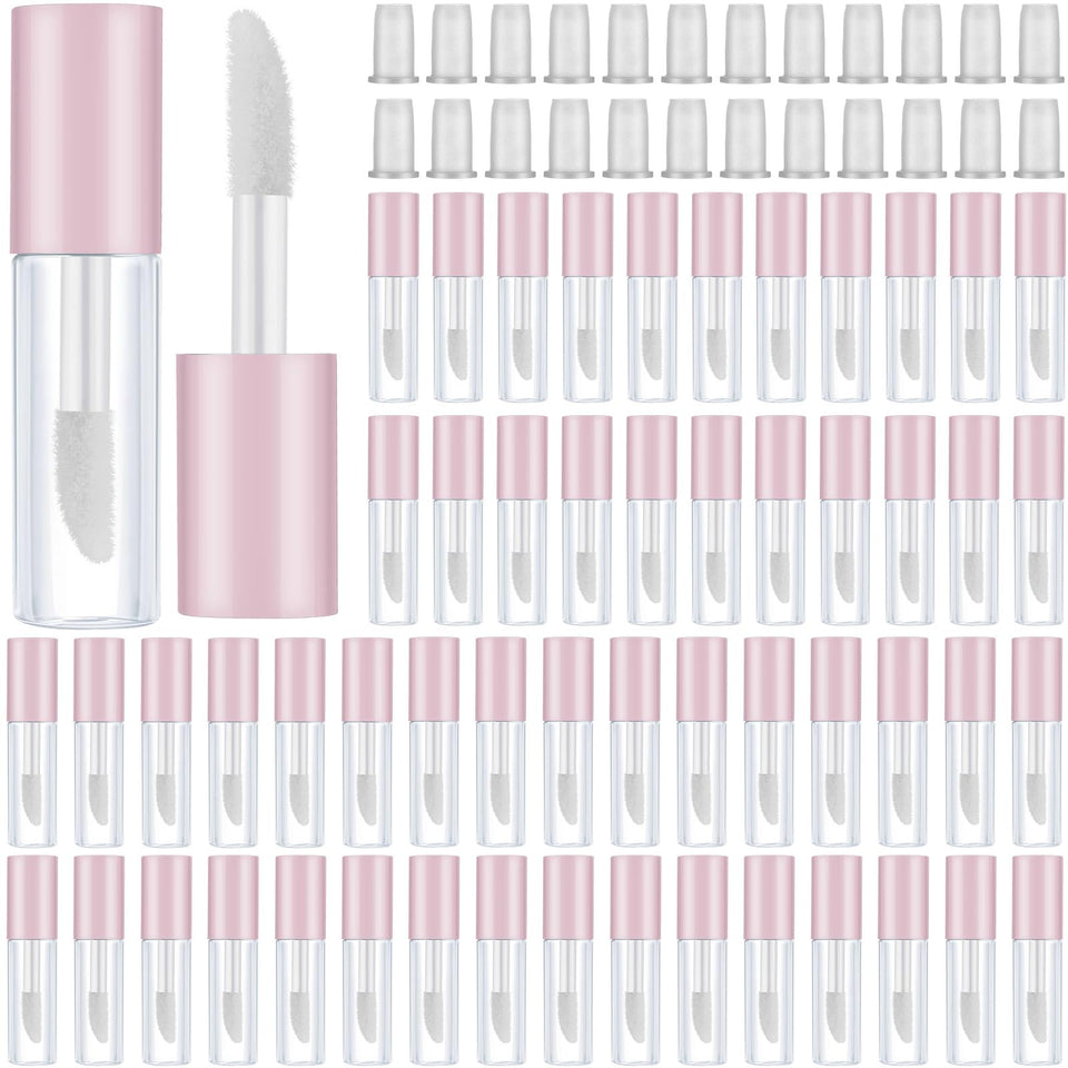 Patelai clear mini lip gloss tube with seal cap for travel-friendly makeup