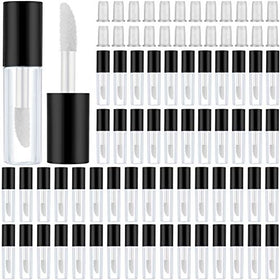 Patelai clear mini lip gloss tube 1.2ml with leak-proof cap for travel