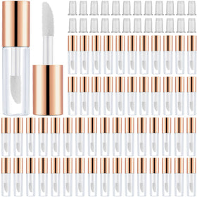 Patelai clear mini lip gloss tubes with 1.2ml capacity, ideal for DIY lip gloss on the go.