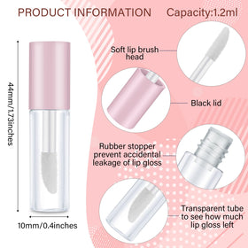 Patelai compact transparent lip gloss container for DIY projects