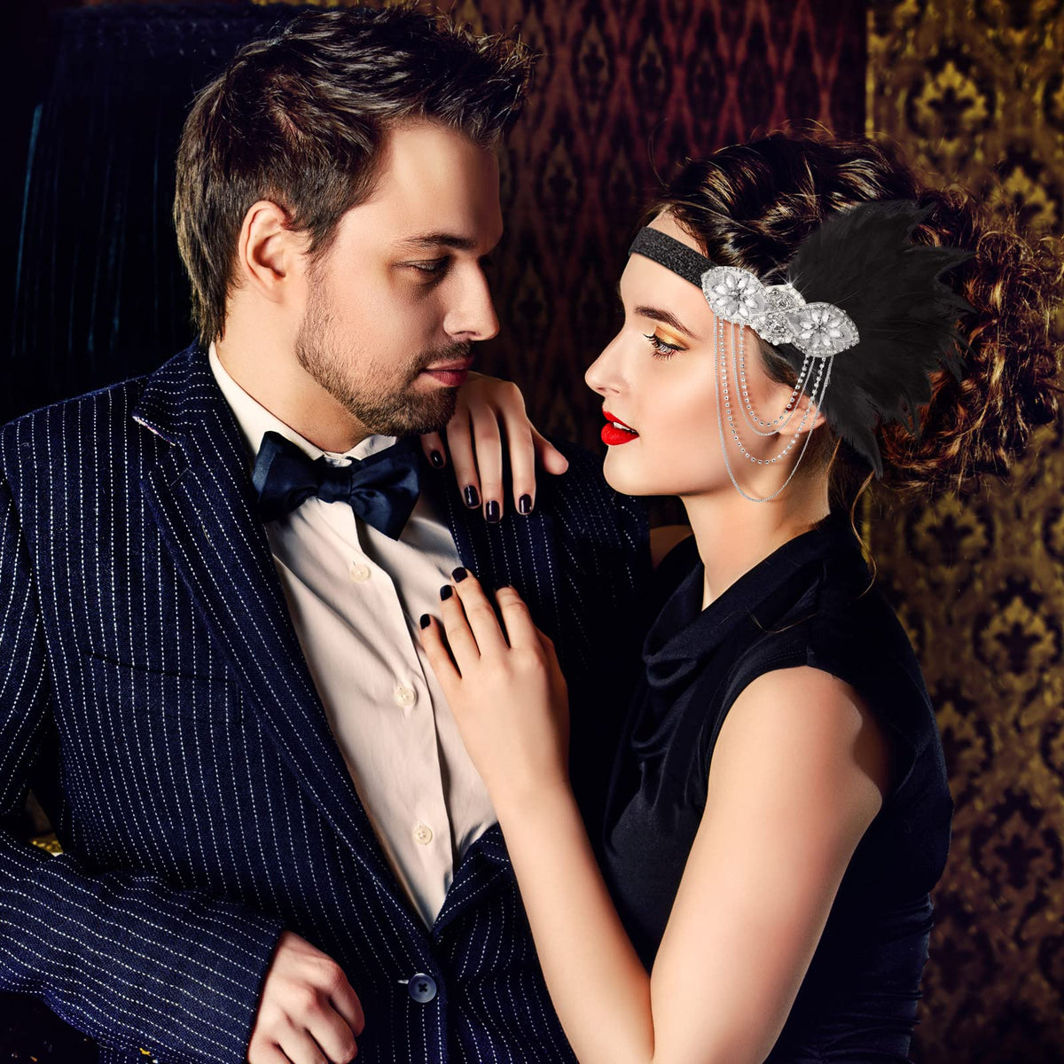Patelai set of 4 flapper headbands offers versatile looks for events.