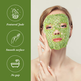 Patelai Jade Facial Mask closeup with polished jade surface.
