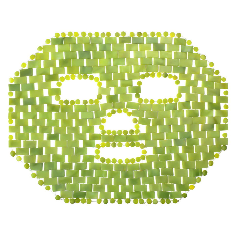 Patelai Jade Facial Mask full view for cooling relief.