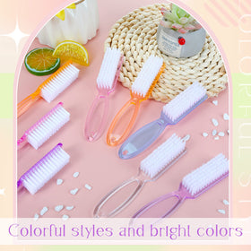 Patelai nail brush with hanging hole for easy storage.