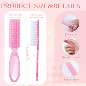 Patelai nail cleaning brush with soft bristles for gentle scrubbing.