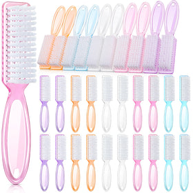 Patelai nail scrubber brush with bulk handle grip for easy nail cleaning at sink.