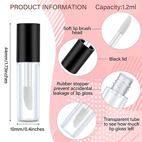 Patelai transparent lip balm container 1.2ml shows contents at a glance
