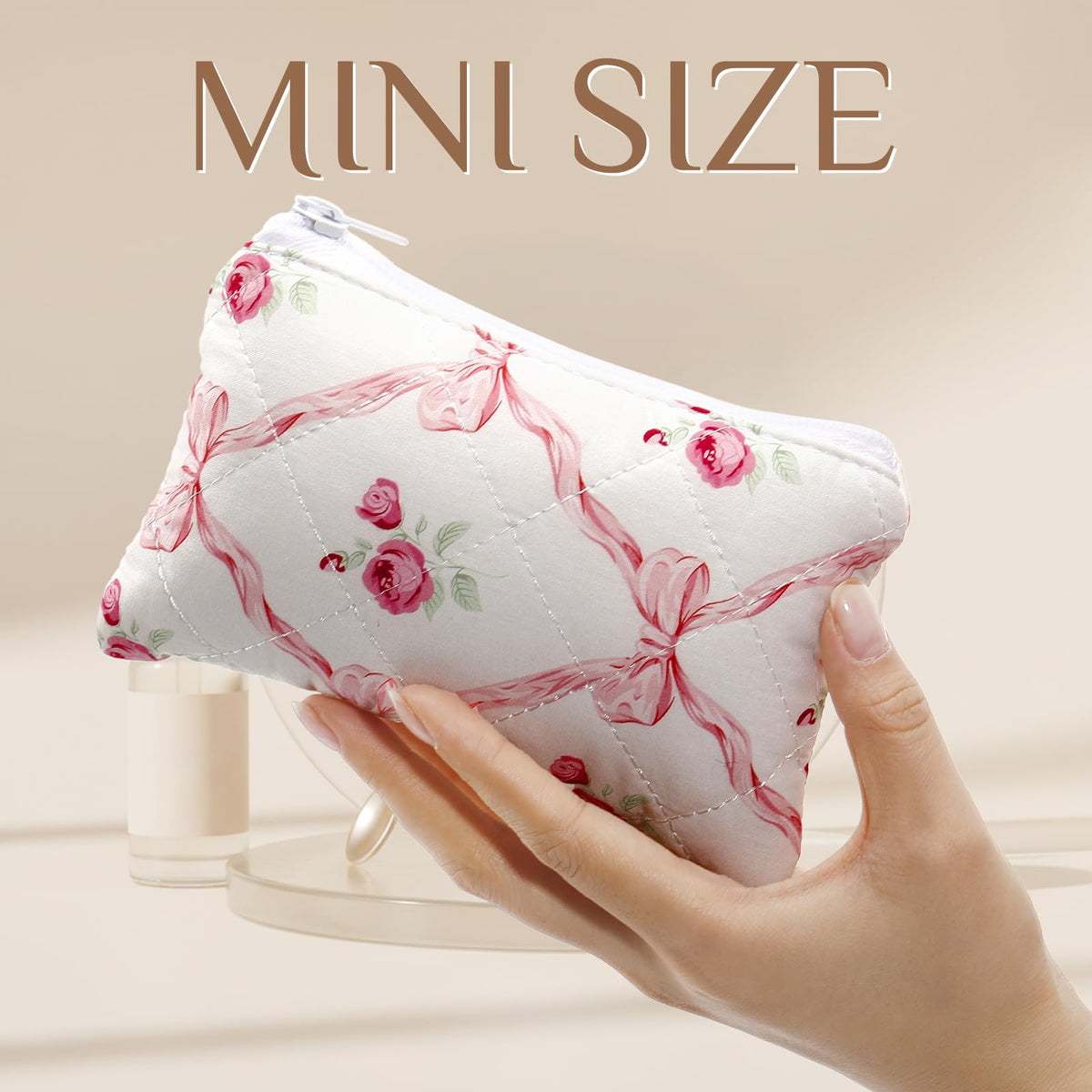 Paterr Coquette aesthetic pouch ideal for bridesmaids or gifts.
