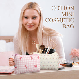 Paterr Floral quilted travel toiletry bag ready for trips and events.