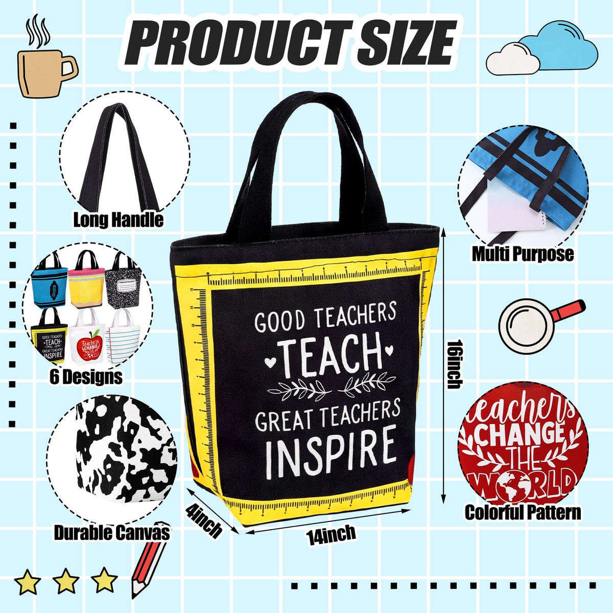 Paterr makeup pouch with pencil pattern, compact storage for cosmetics.
