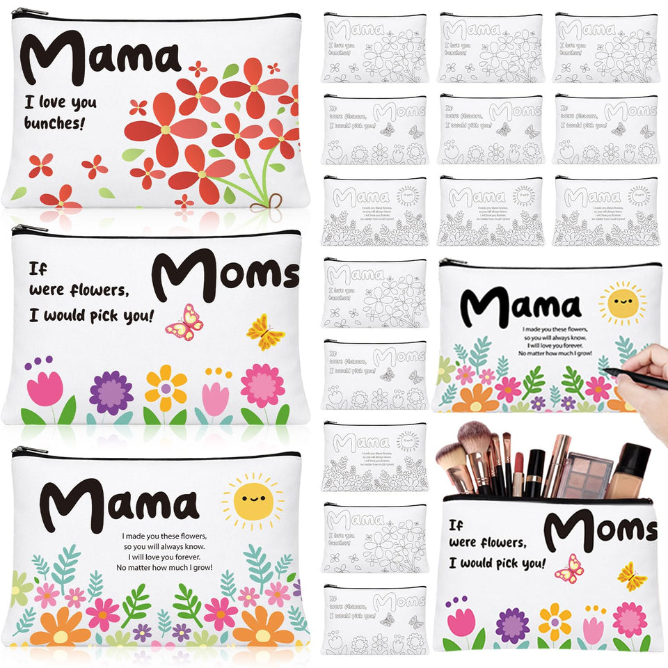 Paterr Mother Day canvas bag coloring set—personalized gift activity.