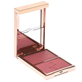 Patrick Ta Double-Take blush compact in She Goes To The Gym shows vivid, long-lasting color.