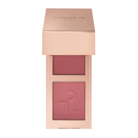 Patrick Ta Double-Take Mini Blush Duo compact for on-the-go touch-ups.