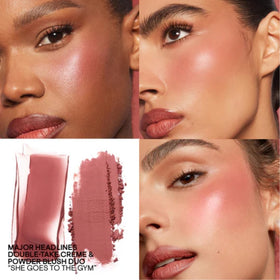 Patrick Ta powder texture delivers a lasting radiant finish.