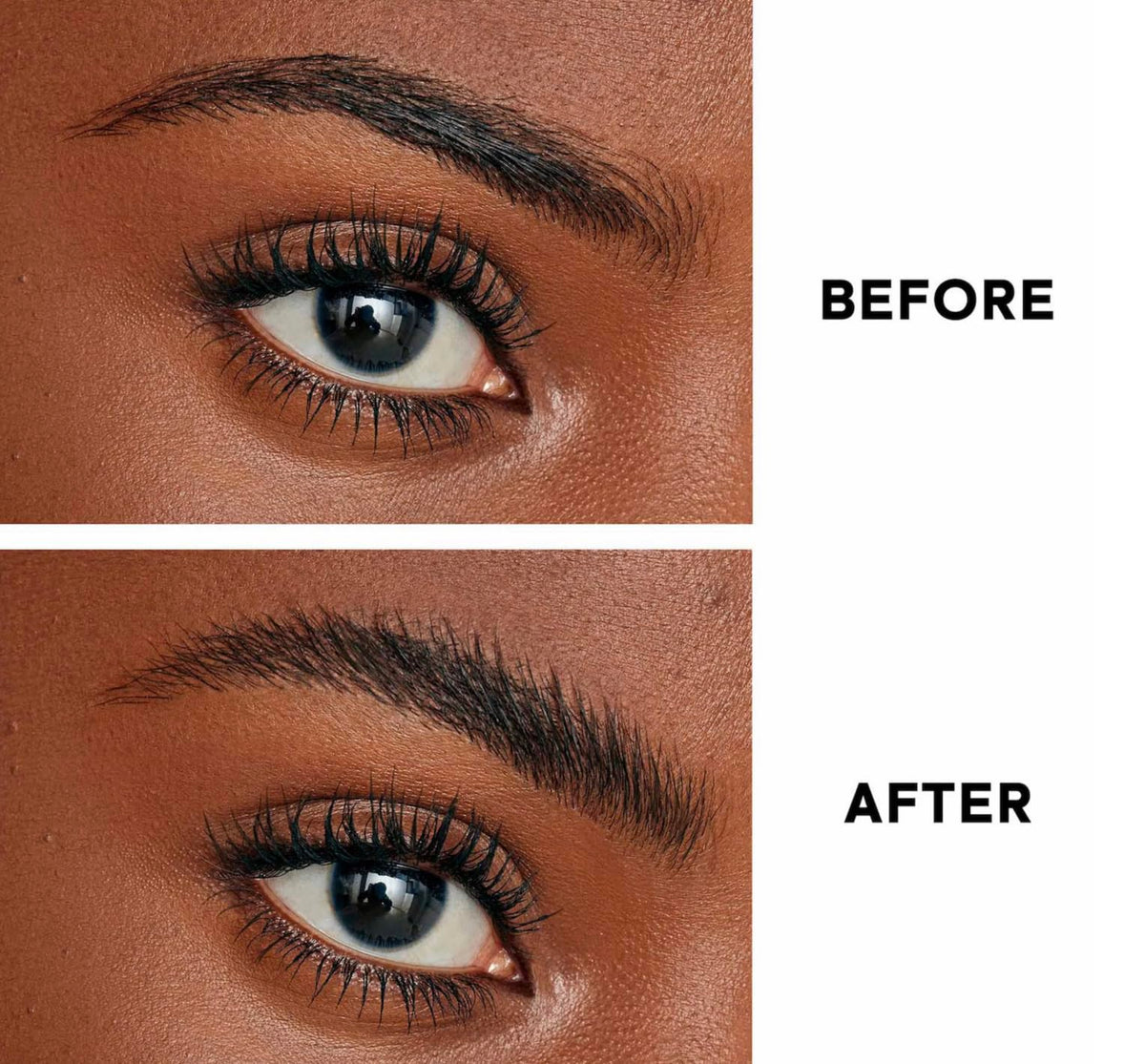 Patrick Ta Brow Gel brush-usage demonstrates precise application for lasting brow control.