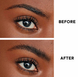 Patrick Ta Brow Gel brush-usage demonstrates precise application for lasting brow control.