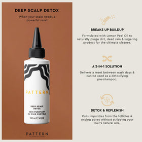 Close-up of PATTERN Deep Scalp Detox serum texture