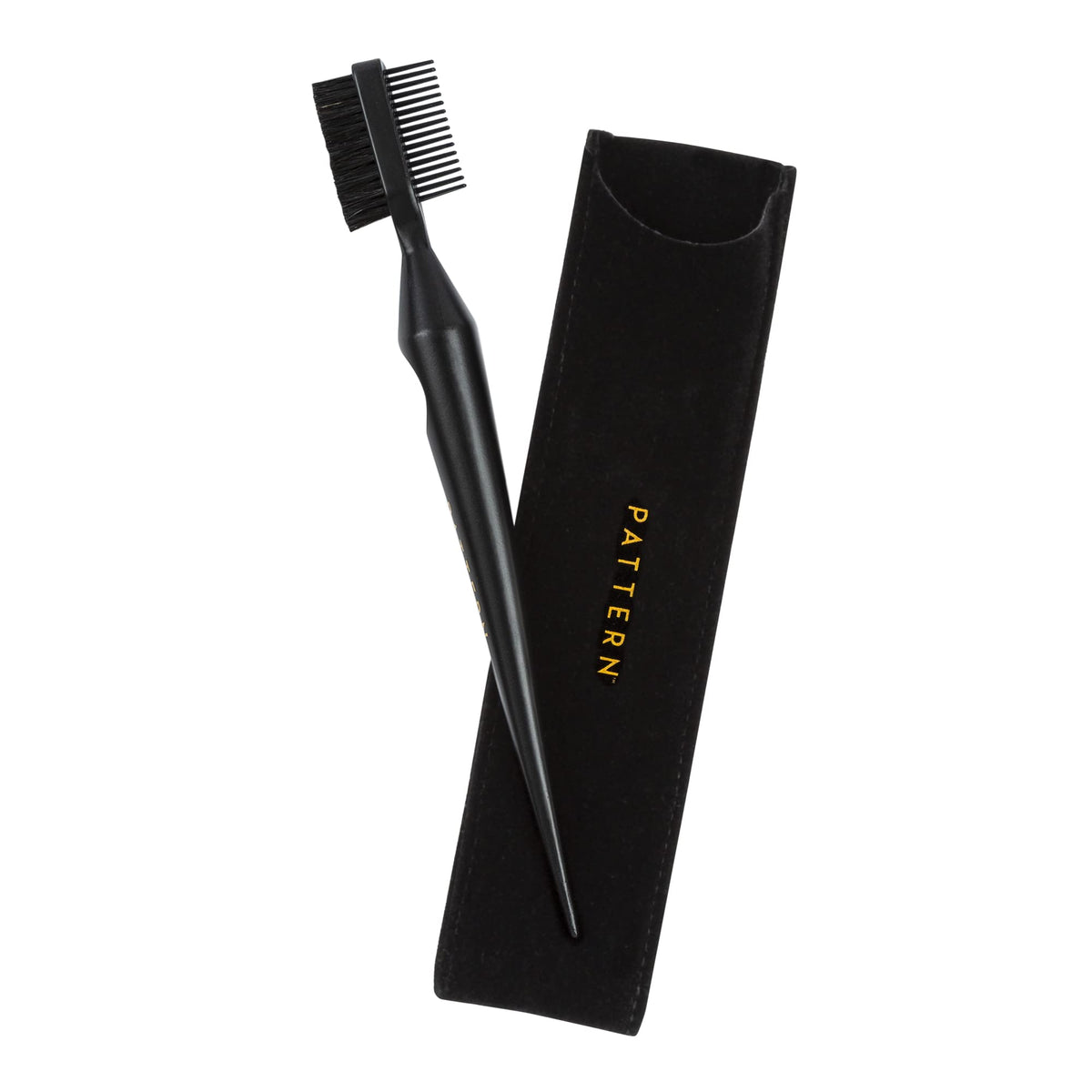 PATTERN Edge Tool 3-in-1 design helps shape, part, and tame hair.