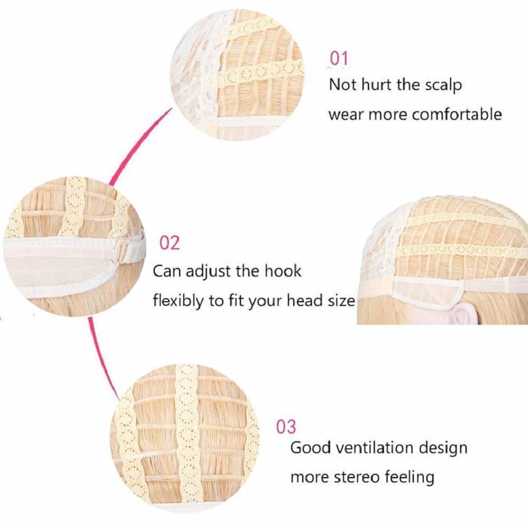 PATTNIUM heat-resistant fiber wig up to 150°C for styling