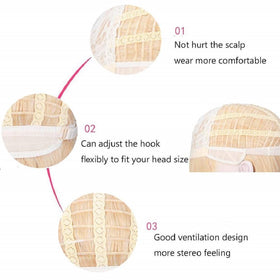 PATTNIUM heat-resistant fiber wig up to 150°C for styling