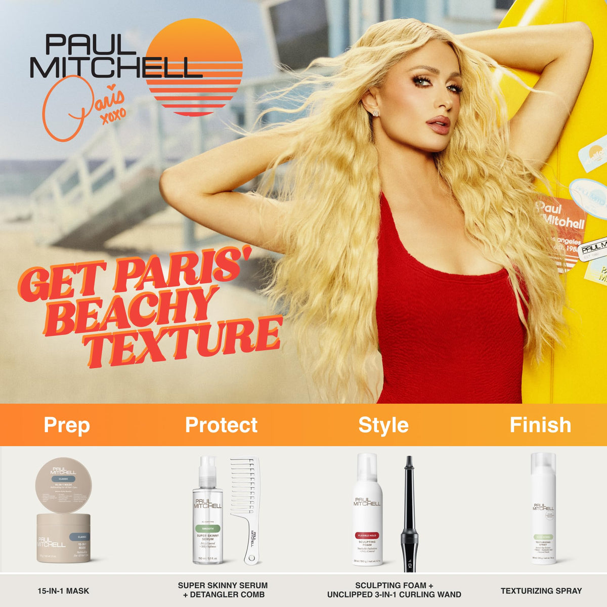 Paul Mitchell 15-In-1 Mask on damp hair during application for smoothness.