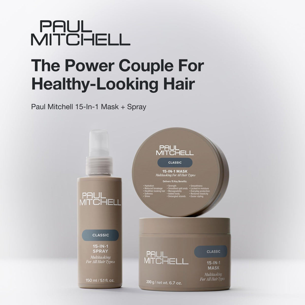 Paul Mitchell 15-In-1 Mask fragrance with vanilla and plum notes.