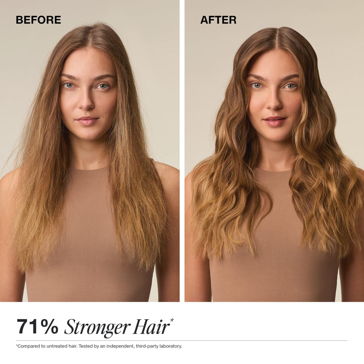 Paul Mitchell 15-In-1 Mask after treatment reveals detangled, soft hair.
