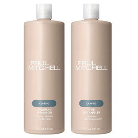 Paul Mitchell Awapuhi Shampoo bottle nourishes color-treated hair while balancing moisture.