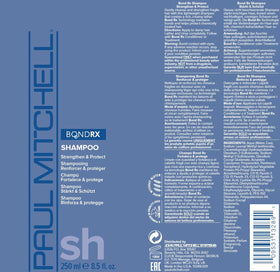 Product shot showing Bond Rx Shampoo for chemically treated hair