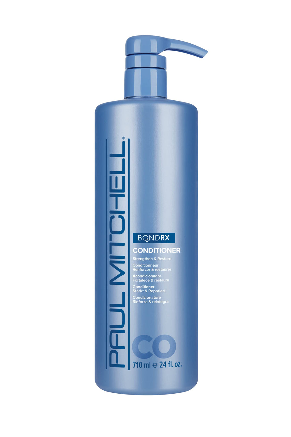 Paul Mitchell Bond RX Conditioner bottle highlighting strength for chemically treated hair