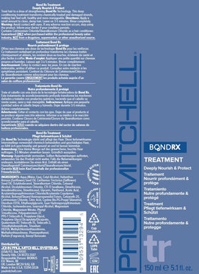 Paul Mitchell Bond RX jar displayed on shelf, premium treatment for damaged hair.