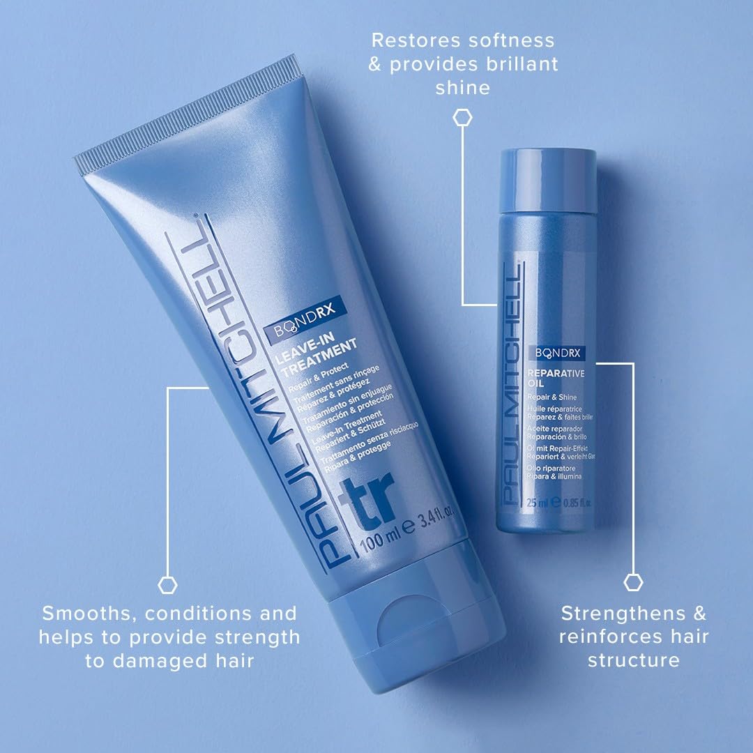 Paul Mitchell Bond Rx Leave-In hair texture detail reveals softness and frizz control.