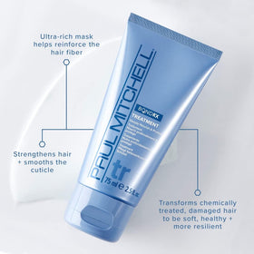 Paul Mitchell Bond RX mask texture shows rich formula for chemically treated hair.