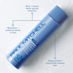 Close-up of Bond Rx Technology emblem signifying bond protection for fragile hair