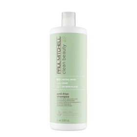 Paul Mitchell Clean Beauty Anti-Frizz Shampoo bottle front with label for frizz control