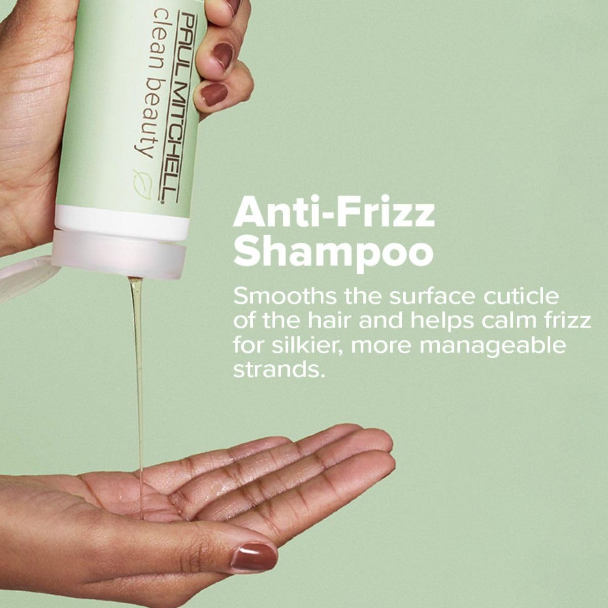Close-up of ingredients on Paul Mitchell Shampoo highlighting almond oil and hyaluronic acid